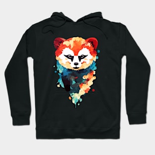 Red Panda Wild Nature Animal Colors Art Hoodie